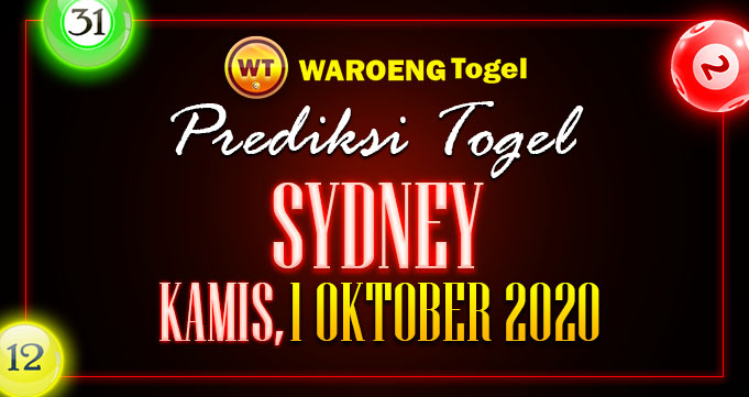 Prediksi Togel Sydney Kamis 1 Oktober 2020