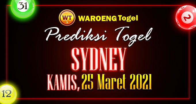 Prediksi Togel Sydney Kamis 25 Maret 2021